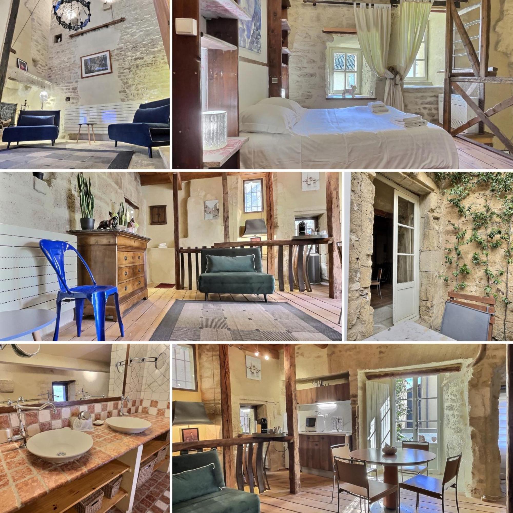 Chez Lydia - Loft Cosy, Depart Canoe A Pied, Proche Pont-Du-Gard Et Uzes เรอมูแล็งส์ ภายนอก รูปภาพ